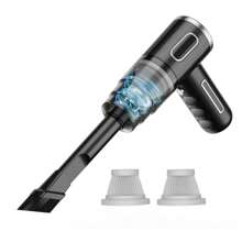 Handheld Cordless Vacuum Cleaner, 2-In-1 USB Portable Dust Collector, Cordless Dust Collector For Computer Cleaning, Strong Suction For Car Vacuum Cleaner - Black - View 2
