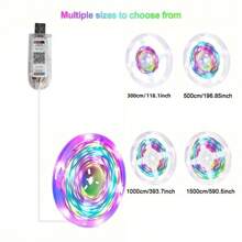 1 PC Colorful RGB-IC Light Strip For DIY, With Color Chasing Effect, USB Smart Wireless LED Light Strip Controlled By APP For Music Sync Color Changing, Suitable For TV, Computer, Bedroom, And Gaming Monitor, Home Decoration For Living Room, Halloween, Christmas, Wedding, Wall Decoration, Travel, Camping, Parties, Perfect Gift For Birthdays And Christmas