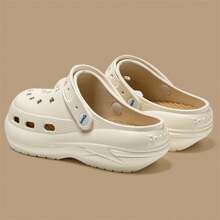 Women's Slip-On Sandals With Detachable Insoles, Closed Toe, Thick Sole, Simple, Comfortable, Non-Slip, Can Be Worn Indoor Or Outdoor, All-Match, Breathable, Beach Shoes