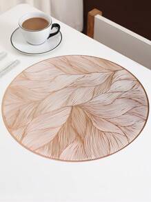 2/6 pezzi Tovagliette rotonde con motivo floreale a rose dorate, da 15 pollici, in materiale PVC, con stampa dorata, impermeabili, lavabili, facili da pulire, antiscivolo, resistenti al calore, adatte per decorazione della stanza, tavolo da pranzo, decorazione della casa, decorazione per feste, vacanze, festa, compleanni, matrimoni, regali, cene, all'aperto, picnic.
