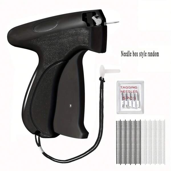 Pistolet à point fin Stitchy Mini Pistolet à point Réparateur de vêtements rapide, Pistolet d'étiquetage micro pour vêtements avec 6 fines aiguilles et 1000 pièces de fixations, Pistolet à coudre adhésif rapide Outil d'ourlet