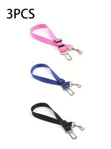 Pet Car Seat Belt Traction Clip Safety Bar Traction Retractable Leash Cat Dog Seat Belt Dog Collar Dog Accessories Car Seat Belt Nylon Seat Heavy Duty Durable Dog Car Seat Belt - Ensure Your Dog Or Cat Is Safe And Secure While Driving,Dog Seatbelt,Dog Car Seat