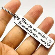 1 件新司机小礼物、情人节礼物、驾驶不锈钢钥匙扣、