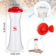 2 Pieces Salt And Pepper Shaker Set With Lids, Pepper Bottle, Salt And Pepper Bottles Set With Lidded Salt Container, Shaped Salt And Pepper Bottles For Home Kitchen Dining Camping, Kitchen Supplies For Family Kitchen Dining Camping, Outdoor Camping Lunch