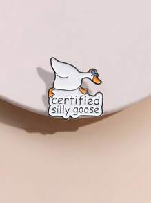 1 Piece Of Cartoon Goose Brooch, Fun And Versatile Badge, Clothing Bag, Hat Accessories, Gift For Good Friends - Big Goose - View 9