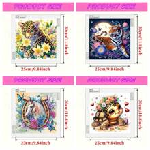 1 kit de peinture de diamants 5D de rêve DIY - ensemble d'artisanat en mosaïque acrylique vibrant avec des diamants asymétriques, convient pour la décoration murale de la maison ou comme cadeau de la Saint-Valentin
