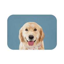1pc Customized Bath Mat, Can Be Customized With Pet Photo, Non-Slip Rubber Bottom, Soft, Quick-Drying, Comfortable Bathroom Essential, Ideal For Dog Lovers, Christmas, Birthday, Easter, New Year, Valentine's Day, Mother's Day And Father's Day Gifts Home Bathroom Decor Fall Decor Back To School