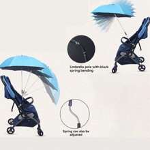 防紫外线防风婴儿推车伞：易于打开、可旋转的遮阳伞，让宝宝舒适出行 - ZYS-036 - 查看 5