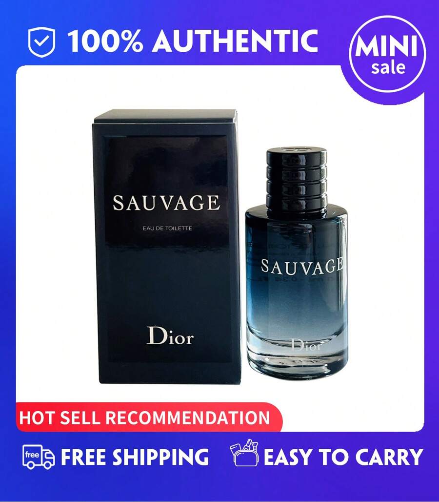Dior Sauvage Parfum Mini Splash Eau De Toilette  Perfume  For Men Mini EDT Splash, (10ml/ 0.34 Fl.Oz),Travel Size,[ Perfect For Use On The Road] - EDT - 查看 1