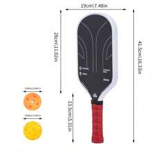 Paddle da pickleball in Kevlar, superficie resistente all'abrasione in fibra di carbonio grezza T700, anima in nido d'ape in polipropilene da 16 mm, approvato USAPA, grana alta, il paddle da pickleball progettato per controllo, effetto spin e coerenza