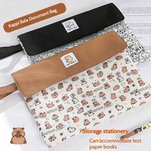 Fabric Large Capacity Book & Exam Paper Storage Bag: Mainly For Students, Suitable For Classrooms, Studies, Dorms, Etc., Can Easily Store Textbooks And Exam Papers, Also Convenient For Moving Or Carrying During Vacations.,Back To School,School Supplies