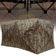 Hunting Blind - Portable Pop Up Ground Blind For 3-4 People With 270° See-Through Windows & Quiet Magnetic Door, Lightweight Design For Outdoor Hunting - Camouflage - View 3