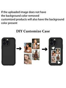 1pc Customized Photo Printing Transparent TPU Phone Case With Skin-Friendly Thick Design, High-Definition UV Printing, Compatible With IPhone 17 Pro Max/16 Pro Max/16 Pro/16 Plus/16/15 Pro Max/15 Pro/15/14 Pro Max/14 Pro/14/11/11 Pro Max/12/12 Pro/12 Pro Max/13 Pro Max/13 Pro/13, Galaxy A53 5G, Compatible With Note 11 Pro 5G, Honor X8b - Black - View 7