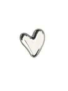 Flower Decor Magnetic Stickers, Electroplated Glossy Vintage Colorful Pink Heart-Shaped Refrigerator Magnets, Photo Wall, Memo Board Decoration