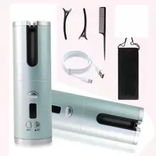 1 自动卷发器，USB 充电手持式自动卷发器，携带方便，适合家庭使用、商务旅行和旅游，送给男士女士的礼物创意独特的礼物顶级酷炫礼物送给她的礼物套装 - 淺藍色 - 查看 7