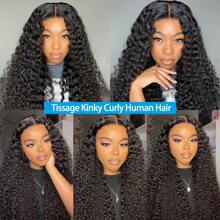 24 24 24 Inch Curly Bundles Human Hair 12A Kinky Curly Bundles100% Raw Hair Bundles Human Hair Brazilian Weave Curly Hair Bundles 3 Days Delivery France 1/3/4 PCS Human Hair Bundles For Women - màu đen - Xem 9