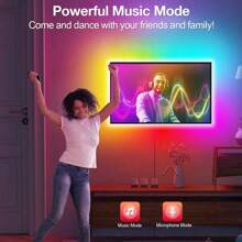 1 PC Colorful RGB-IC Light Strip For DIY, With Color Chasing Effect, USB Smart Wireless LED Light Strip Controlled By APP For Music Sync Color Changing, Suitable For TV, Computer, Bedroom, And Gaming Monitor, Home Decoration For Living Room, Halloween, Christmas, Wedding, Wall Decoration, Travel, Camping, Parties, Perfect Gift For Birthdays And Christmas