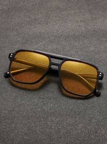 1pc Vintage Y2K Fashion Fashion Glasses - Nhiều màu - Xem 3