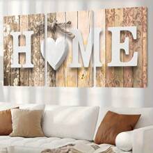3PCS Home Canvas Wall Art Set, Art Deco Modern Home Decor, Wood Framed Love Poster, Modern Landscape Theme, Ink Art Print, Suitable For Living Room, Bedroom, Bathroom, Dining Room, Indoor And Outdoor, Seasonal Fall And Winter Wall Hanging Decoration, Family Home Wall Art, Gift, Creative Home Wall Decoration, Living Room, Kitchen, Cafe, Dormitory Wall Art Canvas Poster Gifts Birthday Graduation