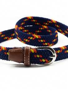1 pièce Ceinture polyvalente décorée en tissu élastique, multicolore
