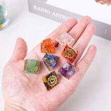 1pc 2cm Natural Crystal Energy Generator Pyramid Reiki Healing Chakra Meditation Tool Room Decor Zodiac - 2cm Epoxy Pyramid - View 7