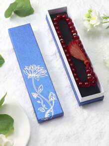 Tasbin 1pc 33pcs 12mm Exquisite Mala Beaded Bracelet, Handmade Prayer Bead Bracelet, Fashion Minimalist Black Gift Box (Multiple Colors)