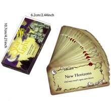 A Set Of Paper Star Light Message Cards, Fortune Telling Card Games For Fun Family Party Entertainment Playing Decks