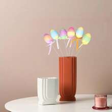 Easter Egg Picks Decor  Spring Floral Branch Arrangements  Vibrant Tabletop  Mantel Accents  Holiday Party, Home Display  Durable Celebration Ornaments