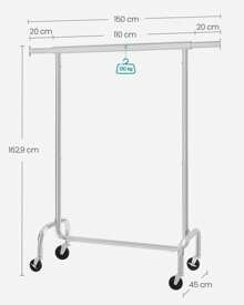 SONGMICS Coat Rack - Silver - View 6