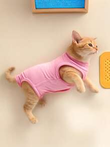 1pc Pet Recovery Suit For Cats And Small Dogs, Soft Material, Prevents Licking And Unwanted Mating, Protects Pet Privacy