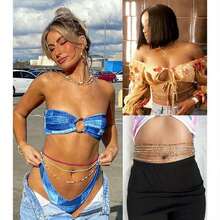 12PCS 50-70 Inches Plus Size Waist Beads Chains For Women Handmade African Belly Beads Layered Body Chain Beach Bikini Jewelry - Style-1 - View 3