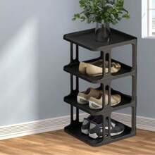 1pc Convenient Storage Shoe Rack Pp Material Multi-Layer Folding Shoe Rack