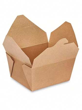 Cajas de comida o pan para llevar de 15 x 12 x 6.5 cm kraft 25 piezas