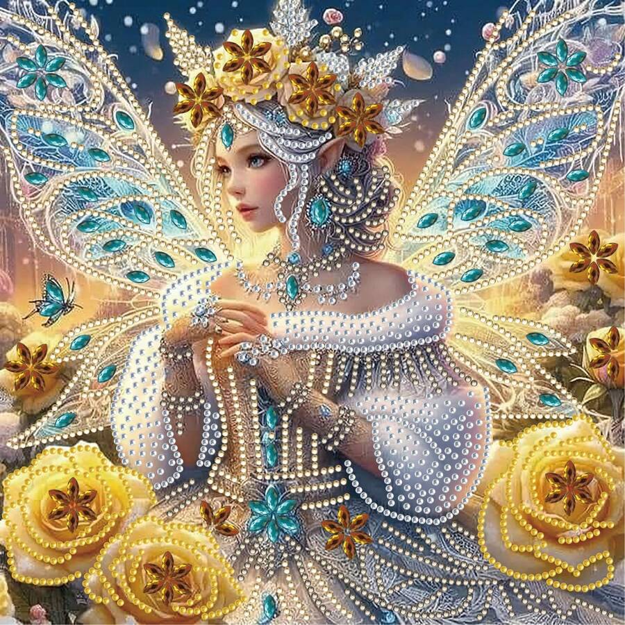 1pc Adult Beginner Diamond Painting Kit, DIY 5D Special Shape Crystal Diamond Partial Diamond Embroidery Mosaic Art Craft, Handmade Creative To Inspire Your Artistic Inspiration And Passion, Suitable For Home Wall Decor, Frameless