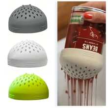 1 pieza Filtro de lata de silicona, colador multifuncional mini, tamiz de comida para drenar latas, filtro de cocina mini, drenaje de lata de silicona portátil, accesorios de cocina para el hogar