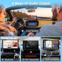 2025 Wireless CarPlay Car Portable Display 9 Inch Car Play Display Support Android Auto & Apple CarPlay Multimedia Player - Black - View 6