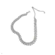 1PC Simple Full Rhinestone Necklace Collar Personalized Collarbone Chain Necklace Accessories Fashionable Necklace - Multicolor - View 12