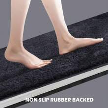 Bathroom Rugs Sets 3 Piece With Toilet Cover Adjustable Bath Rug Set With TPR Non Slip Rubber Backing Solid Tufted Bath Mat Set For Luxury Bathroom Decoration