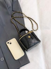 新款手提方形包，简约别致单肩斜挎包