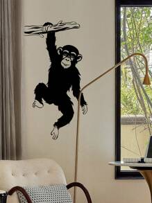 1pc Home Decorations Funny Monkey Tree Wall Decal For Living Room, Cartoon Jungle Forest Animal Branch Vinyl Wall Sticker For Bedroom, Vinyl Decal For Home Decorations, Wall Decoration Items Refresh Your Home Room Decor Bathroom Decor Bedroom Decor Room Decoration Stuff Living Room Decor House Decor Home Decor Living Room Wall Art Wall Paper Stickers