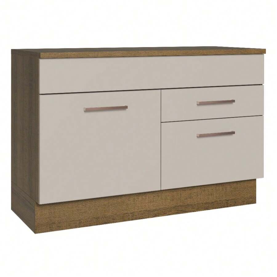 MADESA Baker's Racks - Brown and Cream - View 1