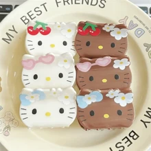 Sanrio [Autoryzowane]Mini Hello Kitty Akrylowe Spinki Do Włosów - Urocze Spinki Do Włosów Grubych, Jednolity Kolor Inspirowany Projektem z Kreskówki