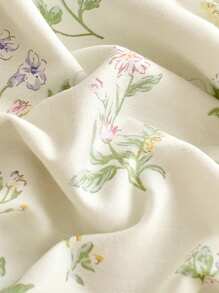 2/3 件 100% 纯棉，花卉羽绒被套，床上用品，超柔软亲肤羽绒被套，水洗羽绒被套，花卉印花图案棉被套装和枕套，不含被芯，适合单人床、全尺寸特大号双人床、大号双人床，适合所有季节，家居装饰，床上用品礼品，可机洗 - 彩色 - 查看 10