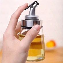 1 Pc/3pcs Lead-Free, Durable, Corrosion-Resistant Kitchen Glass Oil Dispenser And Container, Suitable For Soy Sauce, Vinegar, Five Spice Oil, Olive Oil, And Other Edible Oils And Seasonings (Leak Proof Design)