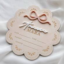 1 Stück Baby Geburtsankündigung Schild Neugeborenen Schild Baby Ankündigungsschild Babykrankenhaus Schild Namensankündigung Schild Baby Schild für Krankenhaus Geburt Statistik