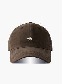 1pc Casual Fashion Versatile Hat Small Face Shield Sun Hat Cute Bear Baseball Cap - One Size - View 12