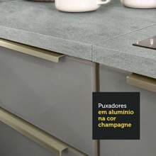 Madesa Gabinete De Cocina Integral Compacta 200cm Lux Blanco/Gris 01 - Blanco y Gris - Ver 9