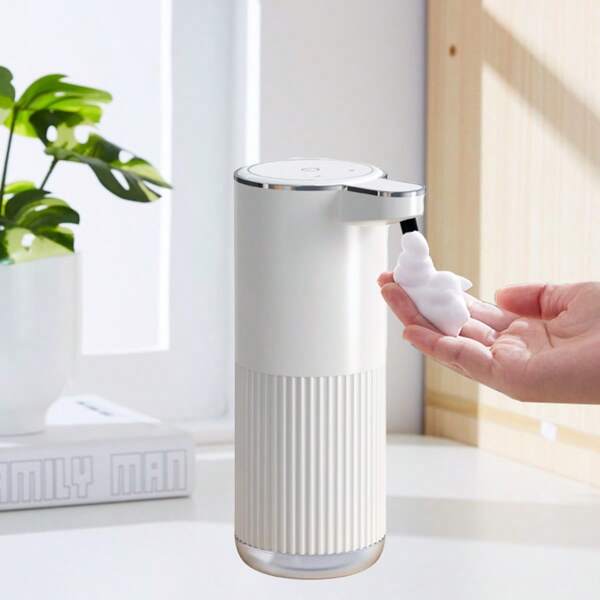 New Automatic Soap Dispenser, Wall Mounted Electric Foam Touchless Hand Sanitizer Dispenser, 360ml Capacity, 0.3/0.8/1.5/2.0s Adjustable Dispensing Time, 0.25s Reaction Home Bathroom Decor Fall Decor Back To School