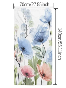 1pc Floral Digitally Printed Beach Towel