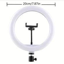 1 个自拍灯、8 英寸自拍环形灯、三脚架和灵活手机支架、可调光 LED 灯座，适合生日/复活节/总统日/男孩/女孩的礼物